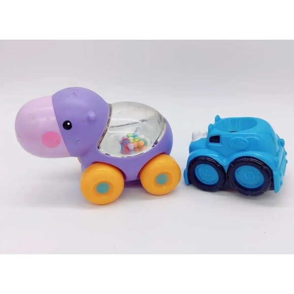 Fisher Price Poppity Pop Purple Hippo Roller Cars Baby Development Toy Poppers 2 - Picture 4 of 12